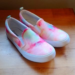 Colorful Cat and Jack Slip on Shoes